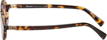 Solbriller Miu Miu Miu Miu Regard Round Sunglasses Brun | 0MU 04ZS 8056597989299, 2
