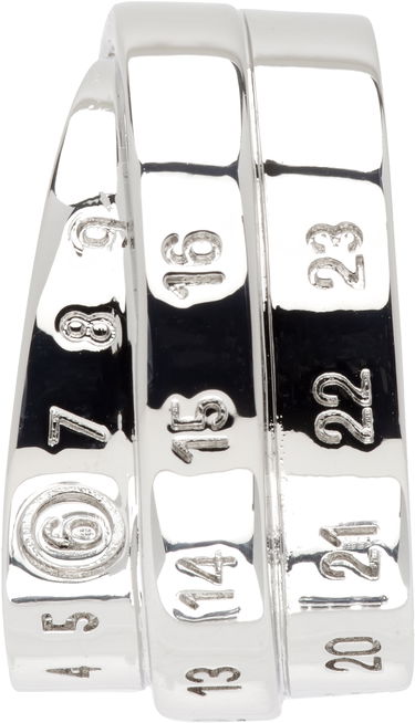 Øreringe Maison Margiela MM6 Maison Margiela Silver Tone Logo Ear Cuff Metalisk | SM6VG0098 P6627, 0
