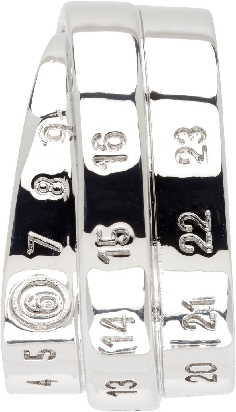 Øreringe Maison Margiela MM6 Maison Margiela Silver Tone Logo Ear Cuff Metalisk | SM6VG0098 P6627