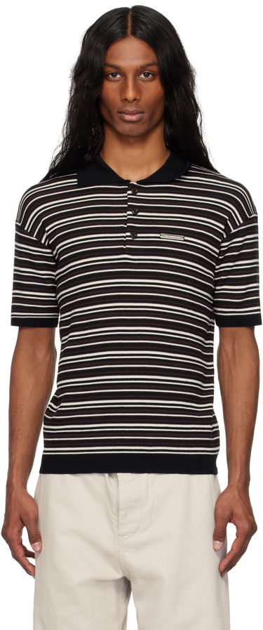 Polo skjorte Andersson Bell Andersson Bell Striped Sweater Polo Sort | atb1286m, 0