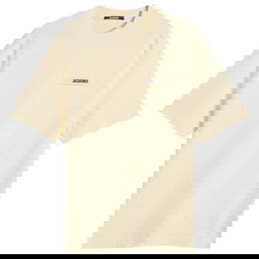 T-shirt Jacquemus Jacquemus Grosgrain Logo T-Shirt, Size Large Gul | 25HTSM00133AJ00226-150, 0