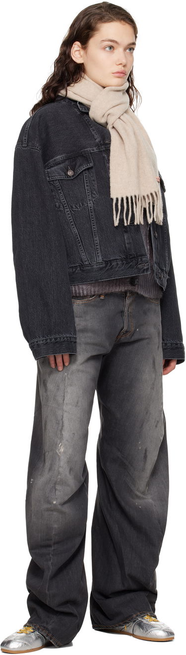 Tørklæde Acne Studios Skinny Fringe Scarf Grøn | CA0218-, 2