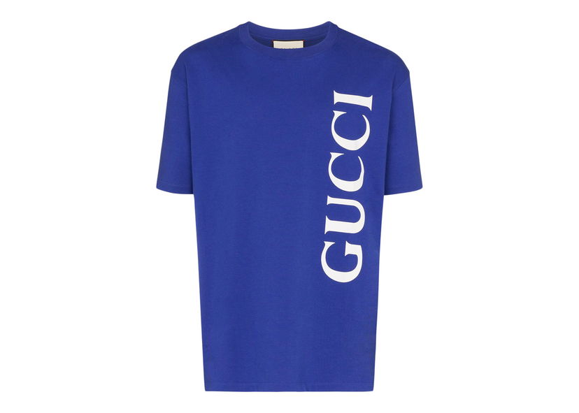 T-shirt Gucci Logo print Mørkeblå | 565806 XJB2V 4118