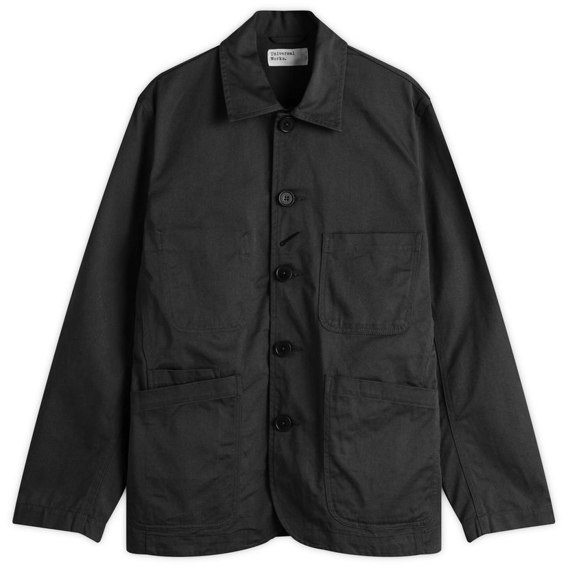 Jakke Universal Works Bakers Jacket, Size Large Sort | 00102-BLK