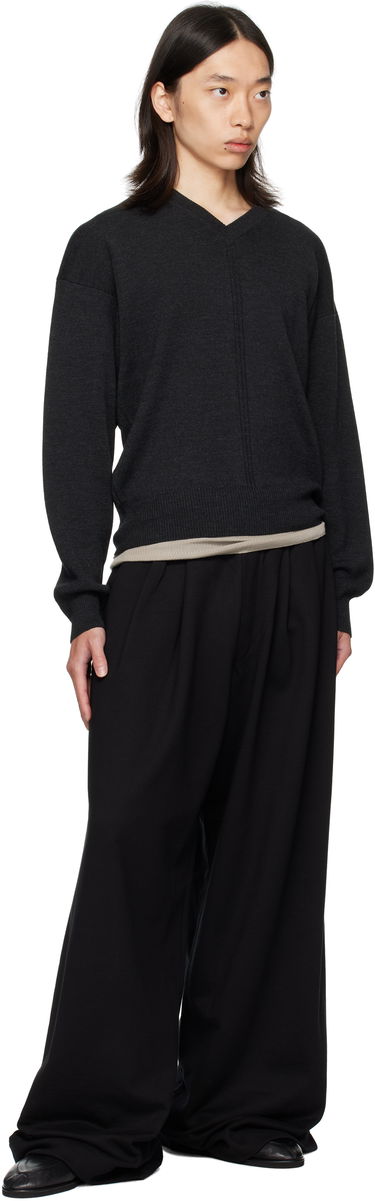 Joggingbukser Dries Van Noten Dries Van Noten Pleated Sweatpants Sort | 252-021143-2611, 3