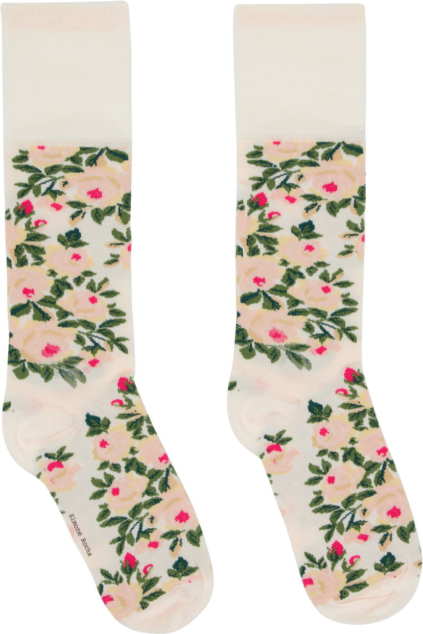 Sokker Simone Rocha Simone Rocha Rose Bouquet Jacquard Socks Flerfarvet | SOCK62 0635