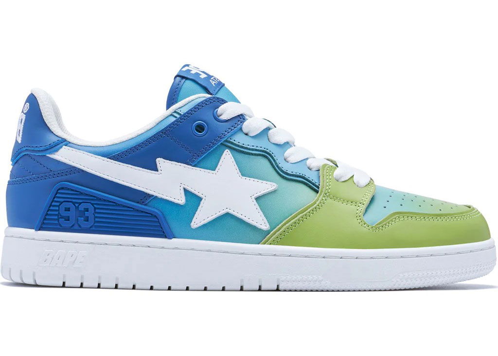 Sneakers og sko BAPE SK8 Sta "Blue Gradient" Blå | 1J30-191-023-BLU / 001FWJ301023I-BLU, 0
