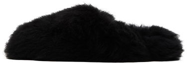 Tøj Yves Salomon Yves Salomon Toscana Fur Slippers Sort | 24W23WAA342XXTOSX, 2