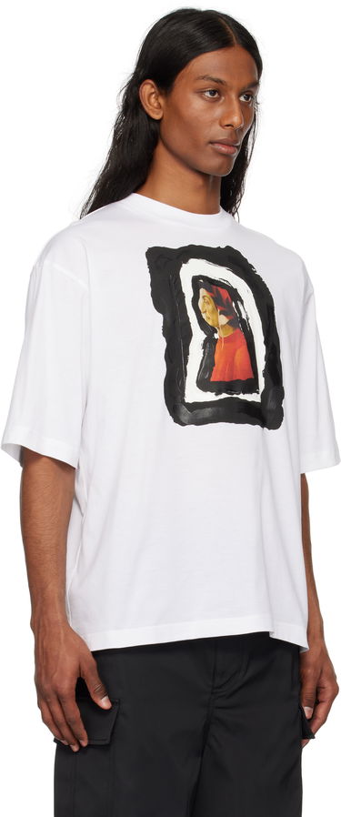 T-shirt Marni Marni Dante Print Cotton T-Shirt Hvid | HUMU0223NP USCX68, 1