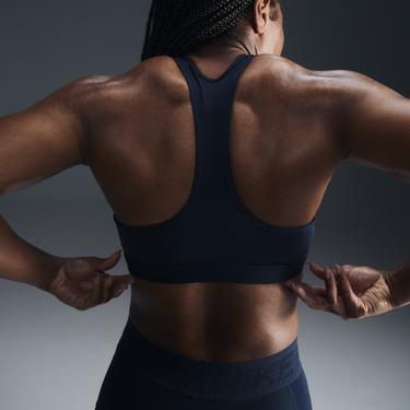 Bh Nike Swoosh Sports Bra Mørkeblå | DX6821-478, 2