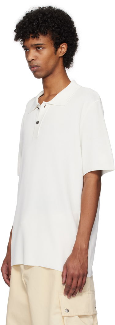 Polo skjorte Jacquemus Jacquemus Knit Polo Hvid | 25E255KN296-2439, 3