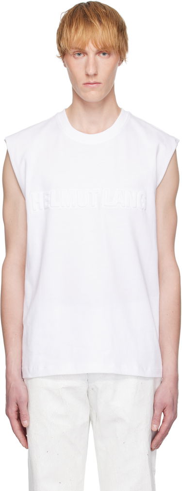 Tanktop Helmut Lang Helmut Lang Embossed Logo Tank Top Hvid | P01HM502, 0
