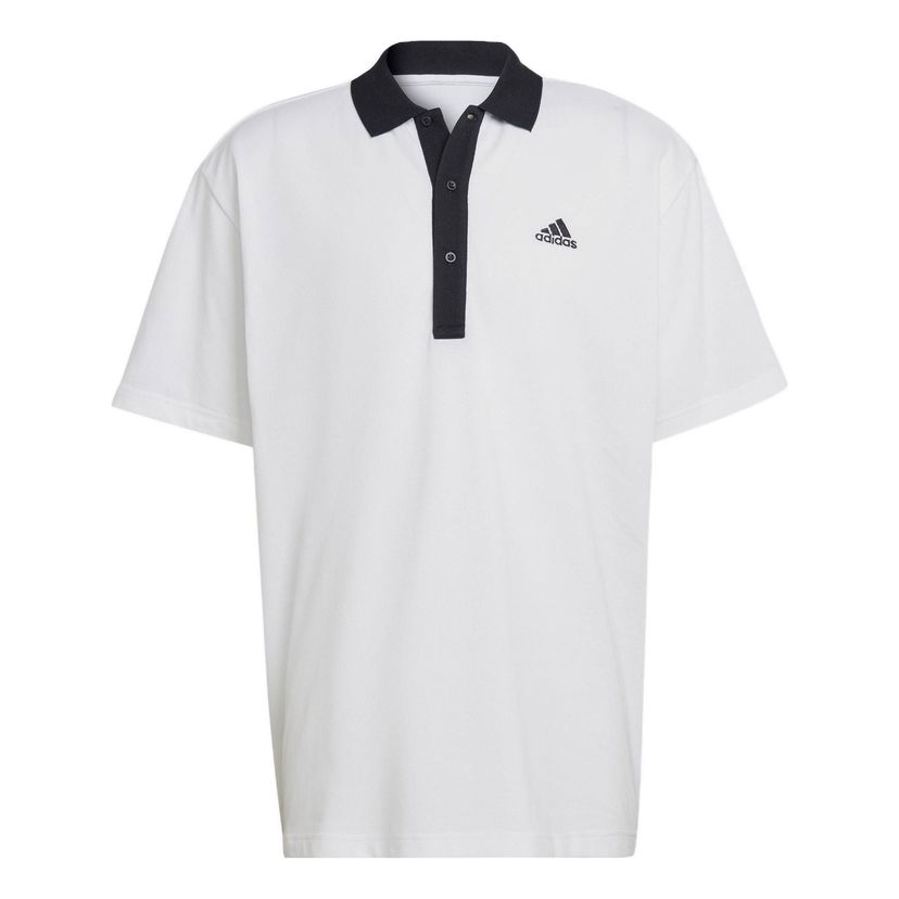 Polo skjorte adidas Originals Colorblock Polo Shirt Hvid | HY5516