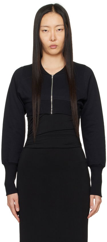 Sweater Miaou Miaou Lana Cropped Sweatshirt Sort | 8016FTBLK, 0