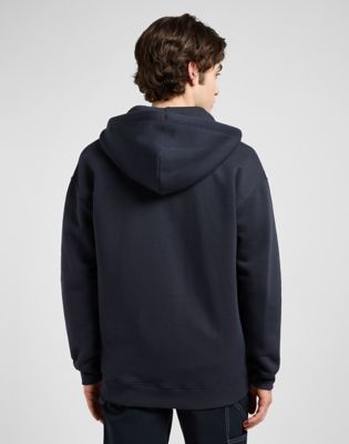 Sweatshirt Lee Workwear Relaxed Full Zip Hoodie Mørkeblå | 112372339, 0