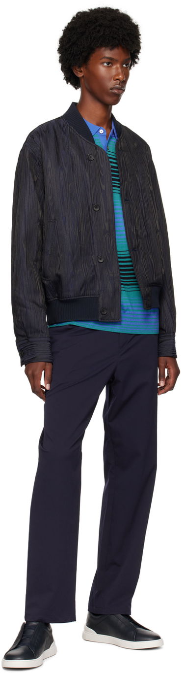 Bomberjakke Paul Smith PS Paul Smith Graphic Pattern Bomber Jacket Mørkeblå | M2R-872Y-N22133-49, 3