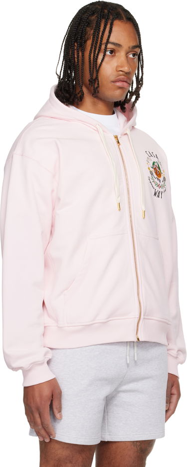 Sweatshirt Casablanca 'Casa Way' Orange Mascot Zip Hoodie Lyserød | M-AW25-JTP-408-05, 1