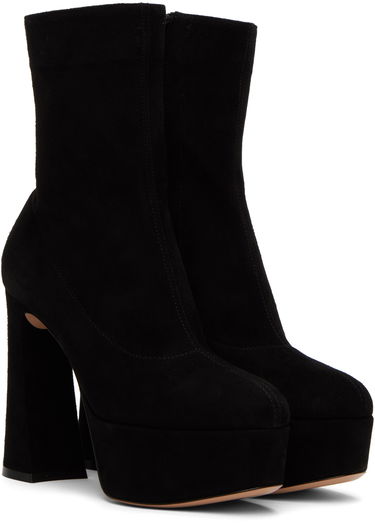 Sneakers og sko Gianvito Rossi Suede Platform Ankle Boots Sort | G73174.70RIC.CAM, 3