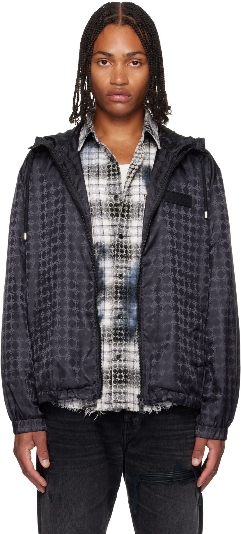 Vindjakke AMIRI AMIRI MA Quad Windbreaker Jacket Sort | AMOULW1039