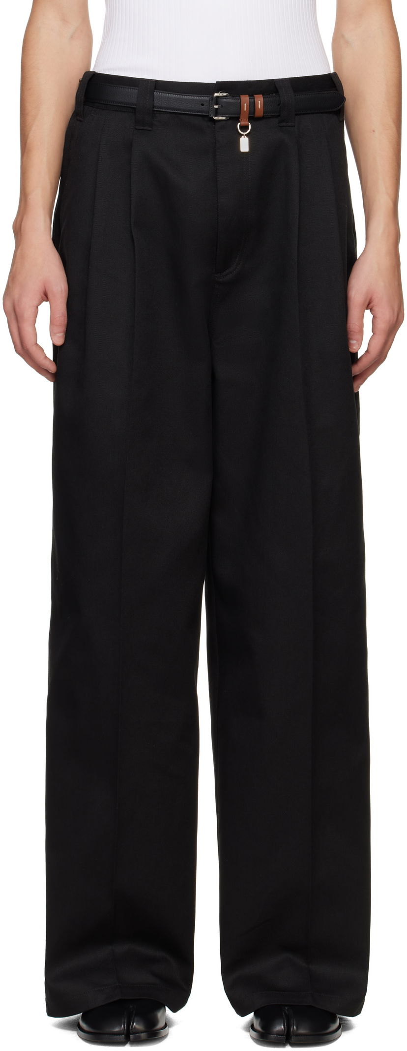 Bukser Maison Margiela Maison Margiela Skater Chino Trousers Sort | S50KA0652 S54042