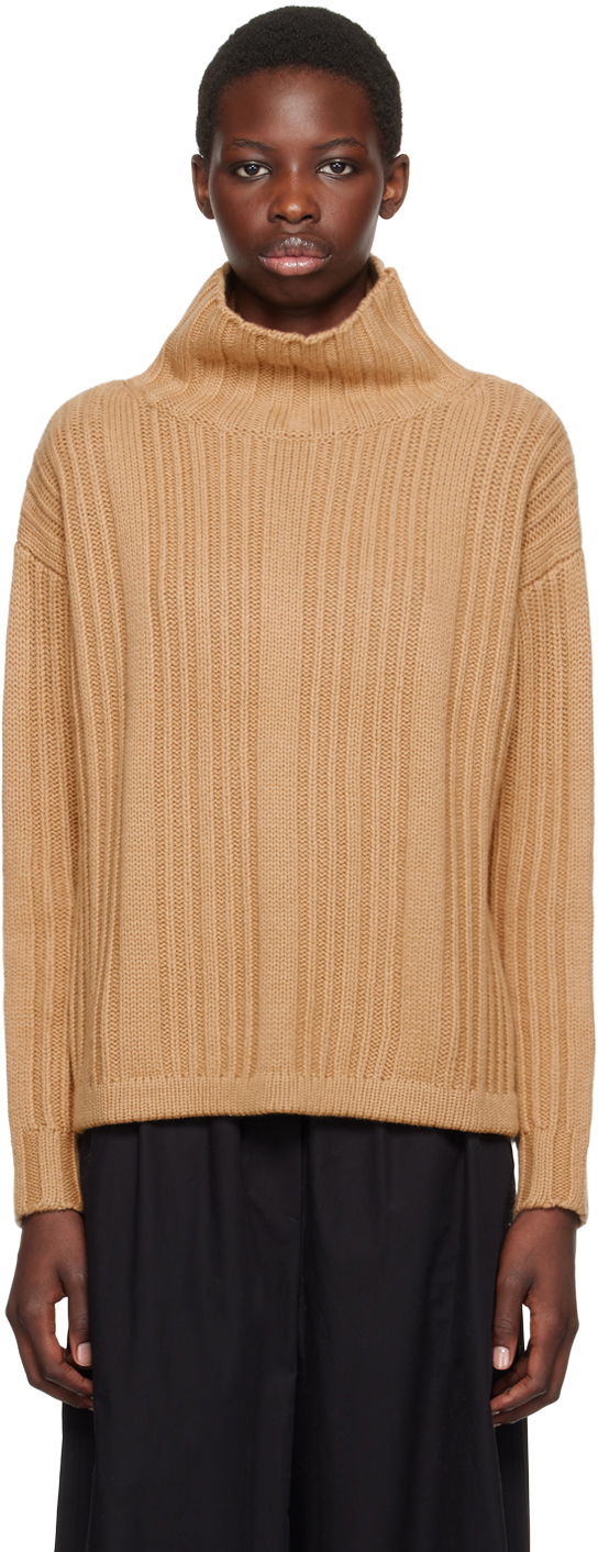 Sweater Max Mara Max Mara Vitalba Turtleneck Sweater Brun | 2421366012600 MM12037