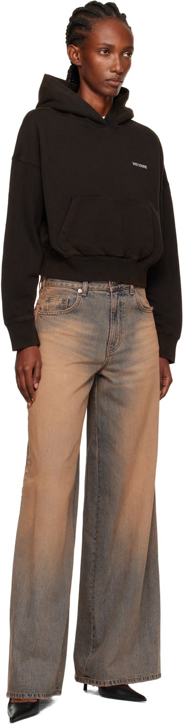 Sweatshirt We11done We11done Cropped Logo Hoodie Sort | WD-TH2-25-830-W-BK, 3
