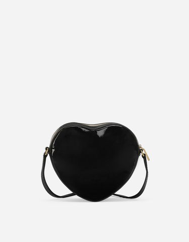 Håndtaske Dolce & Gabbana Dolce & Gabbana Dg Girlie Heart Patent Leather Shoulder Bag Sort | EB0248A147180999, 3