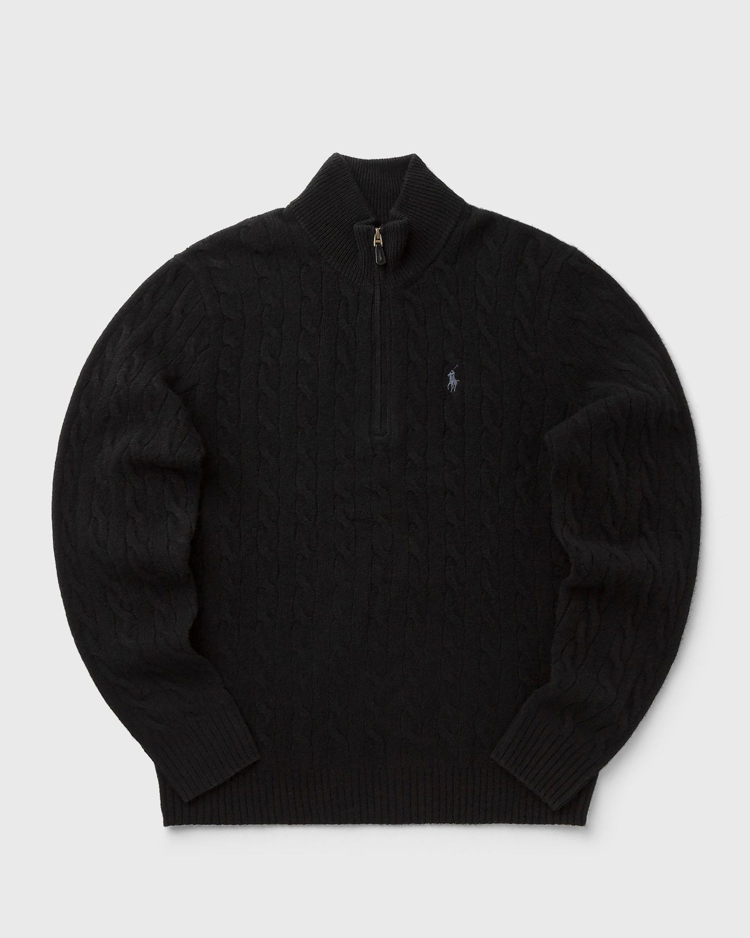 Sweater Polo by Ralph Lauren Cable Knit Quarter-Zip Mock Neck Sweater Sort | 710876766005, 0