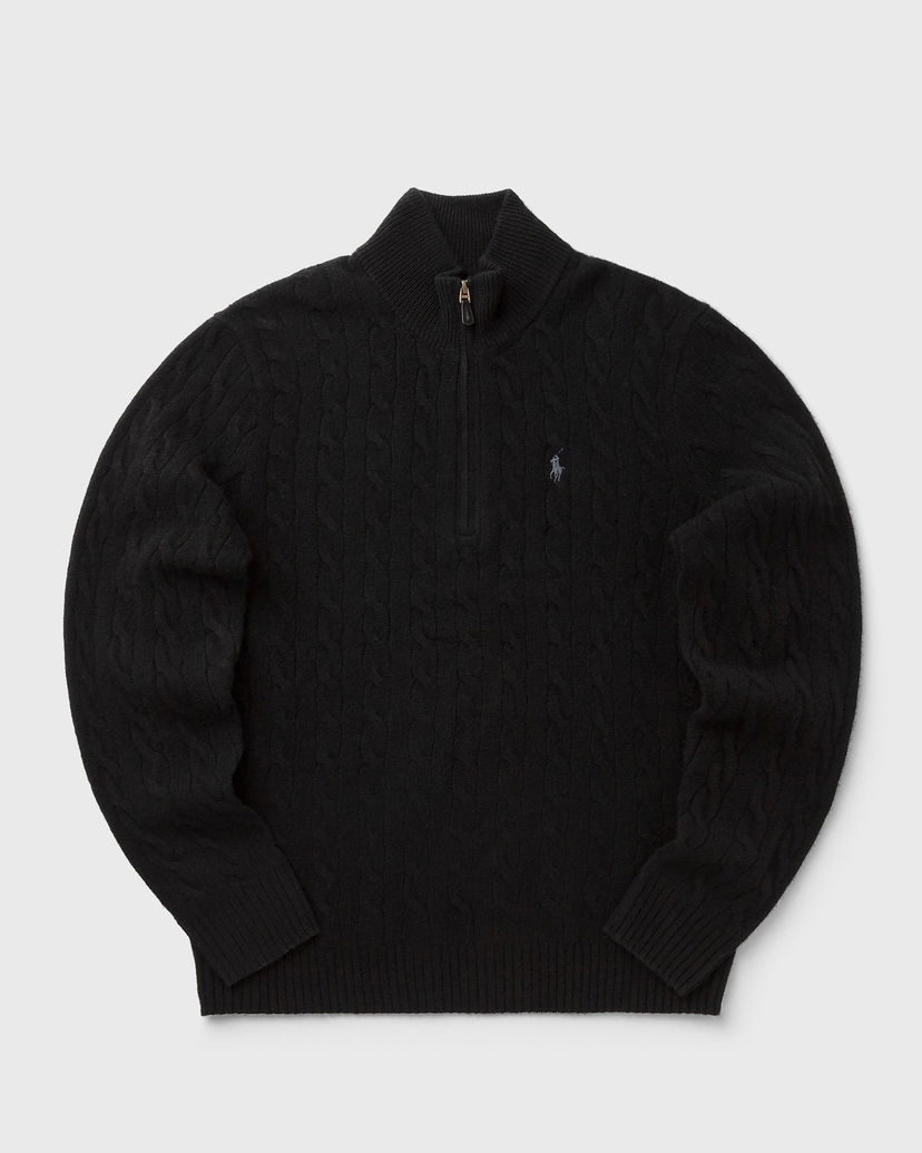 Sweater Polo by Ralph Lauren Cable Knit Quarter-Zip Mock Neck Sweater Sort | 710876766005