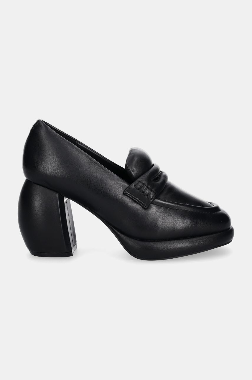 Sneakers og sko Clarks Leather Platform Loafers Sort | 26178343, 0