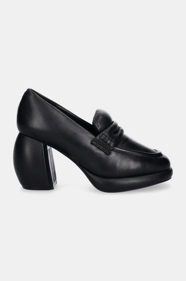 Sneakers og sko Clarks Leather Platform Loafers Sort | 26178343, 0