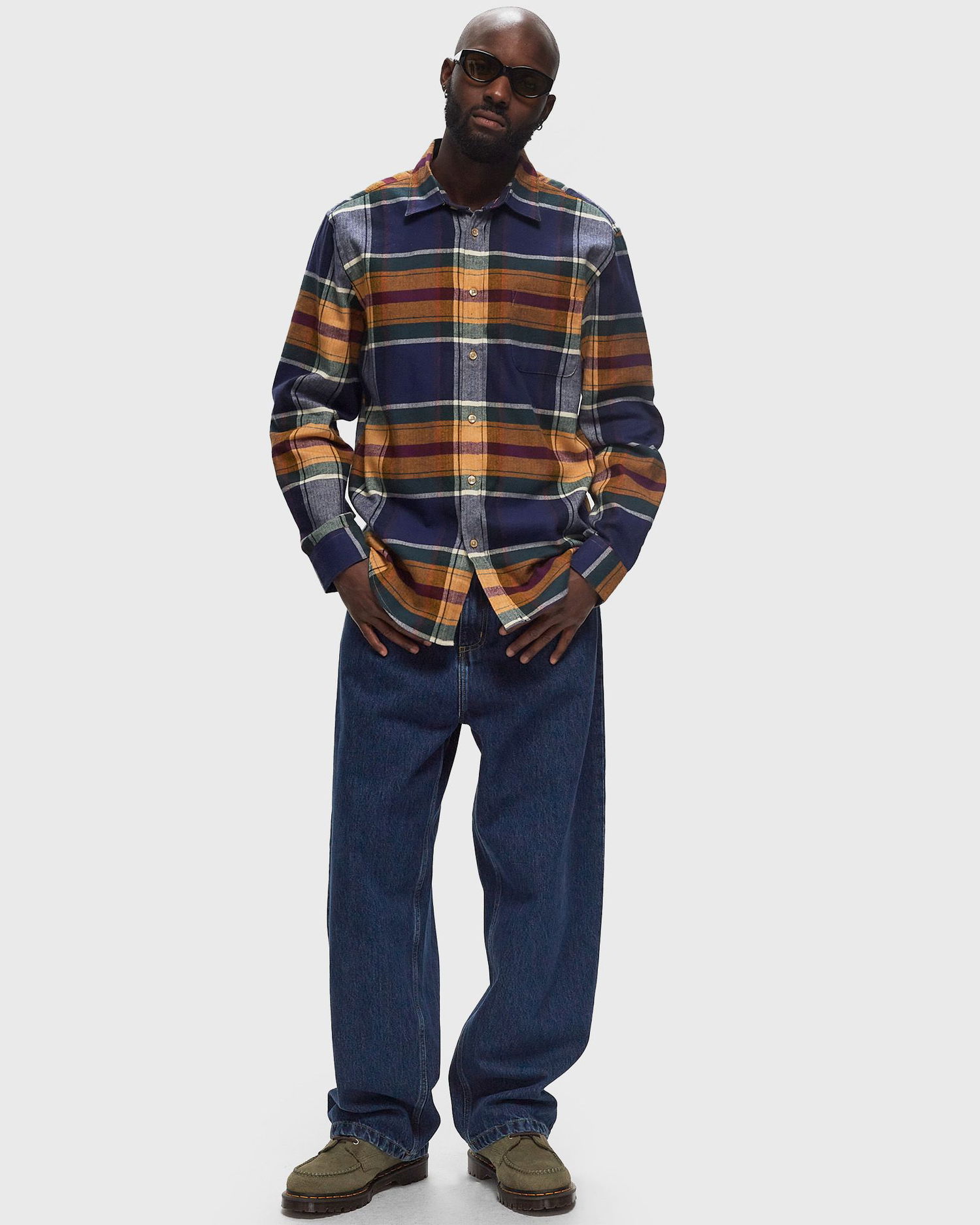 Skjorte Portuguese Flannel Flannel Long Sleeve Shirt Flerfarvet | AW24.025.CHELSEA, 1