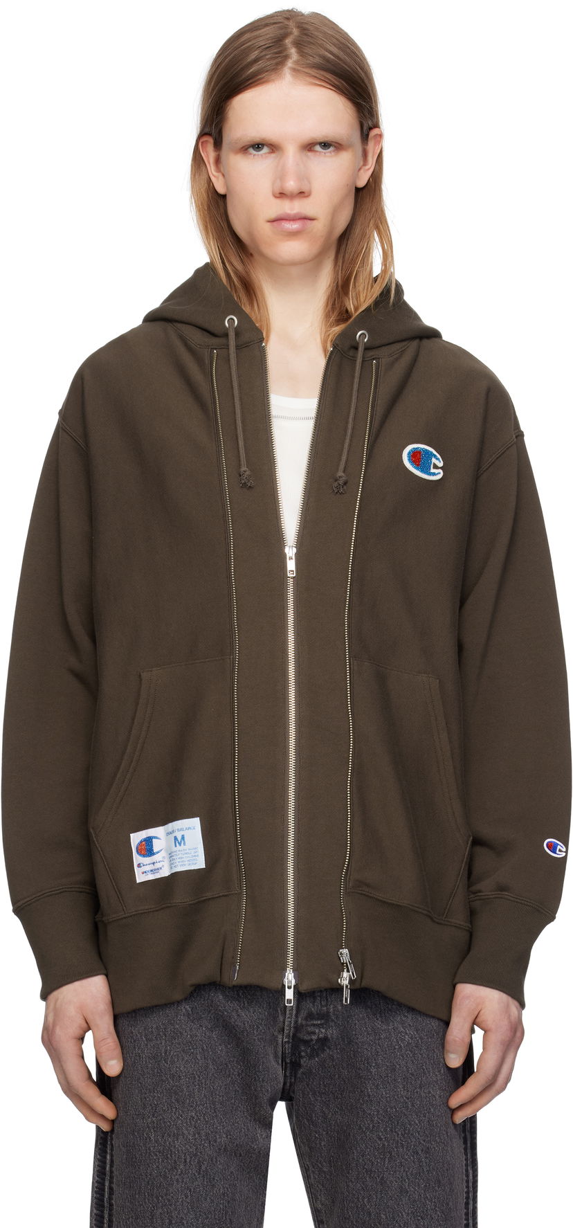Sweatshirt UNDERCOVER Undercover Champion Edition Zip Hoodie Brun | UC1E4811