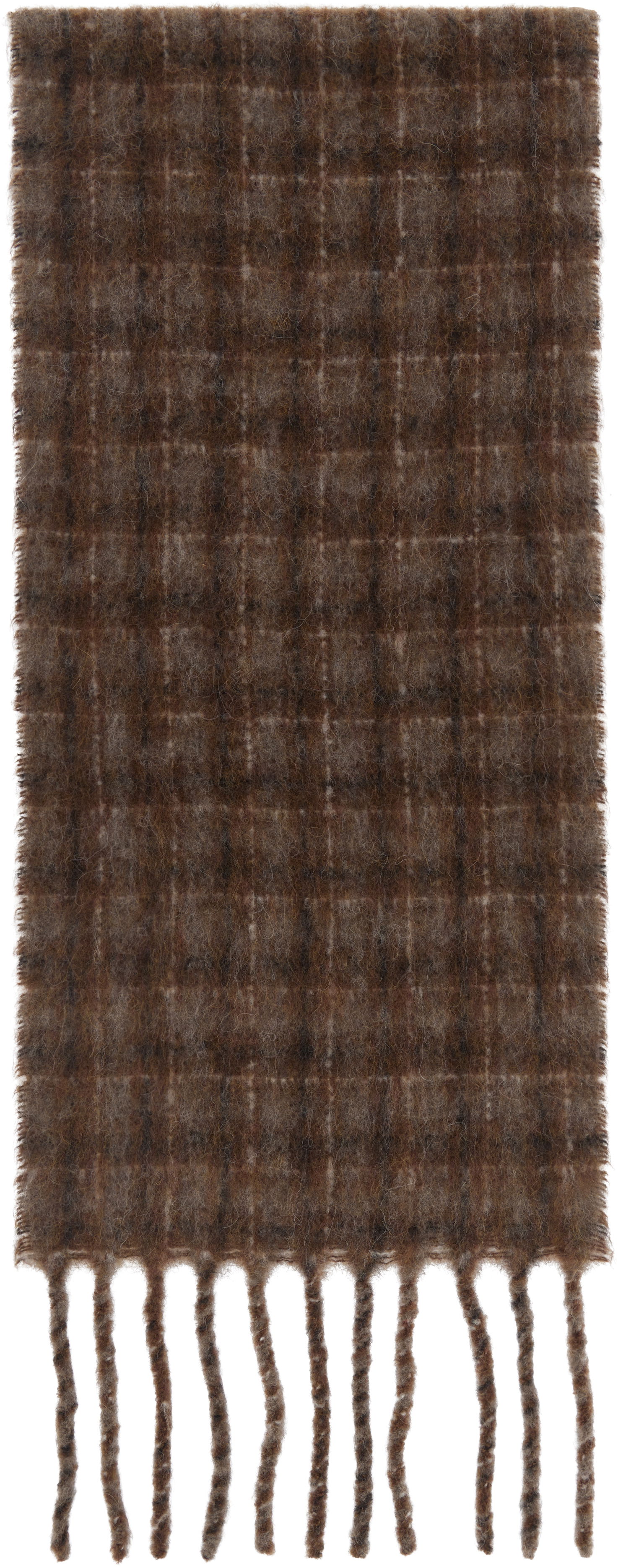 Tørklæde OUR LEGACY Our Legacy Estate Checked Scarf Brun | A4258EBF, 1