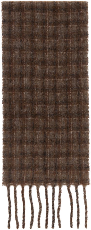 Tørklæde OUR LEGACY Our Legacy Estate Checked Scarf Brun | A4258EBF, 1