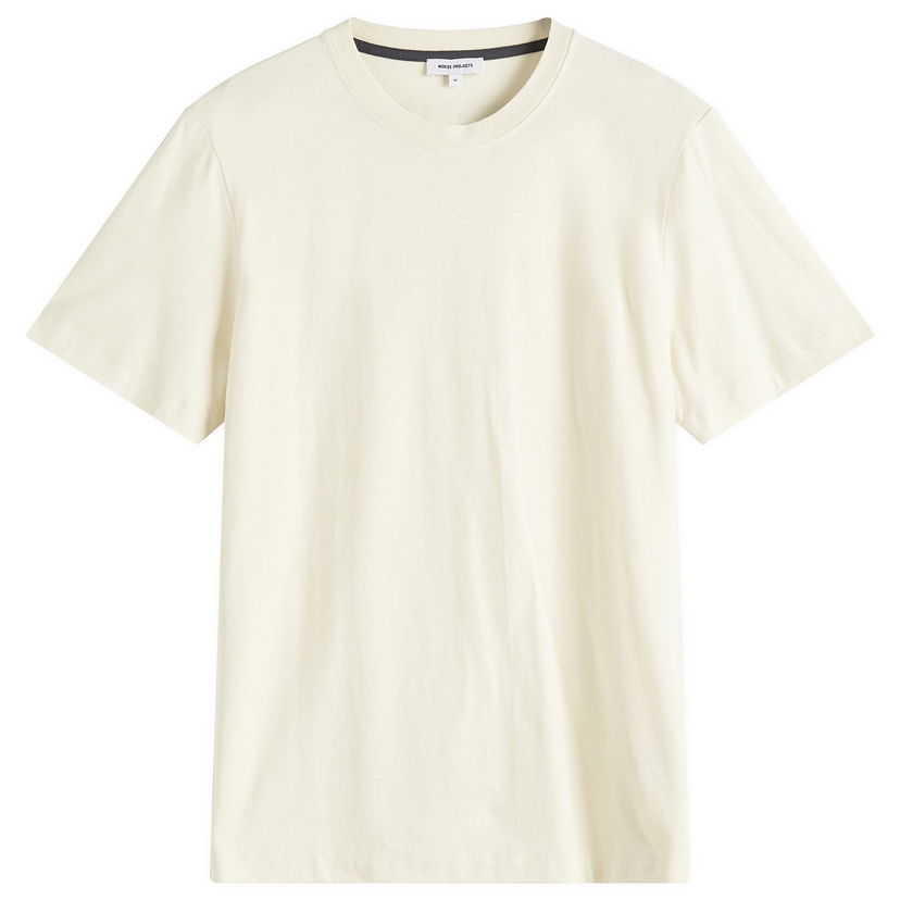 T-shirt NORSE PROJECTS Norse Projects Jakob Cotton Crepe T-Shirt, Size Large Beige | N01-0624-0957