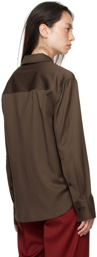 Skjorte Loulou de Saison Loulou de Saison Eliana Long Sleeve Shirt Brun | ELIANA, 2