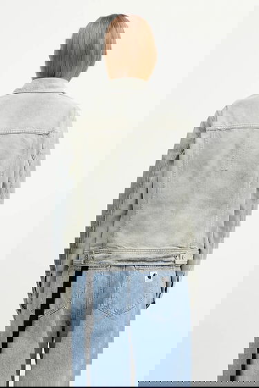 Jakke Rick Owens Rick Owens DRKSHDW Trucker Worker Denim Jacket Blå | DS02E7701.DMP, 2