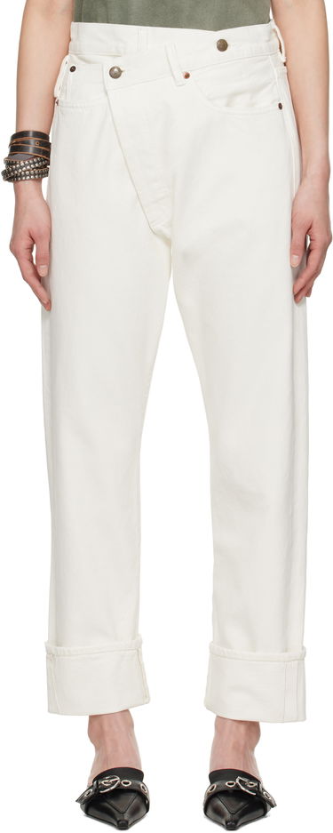Jeans R13 R13 Cuffed Crossover Jeans Hvid | R13W2048-D314A, 0