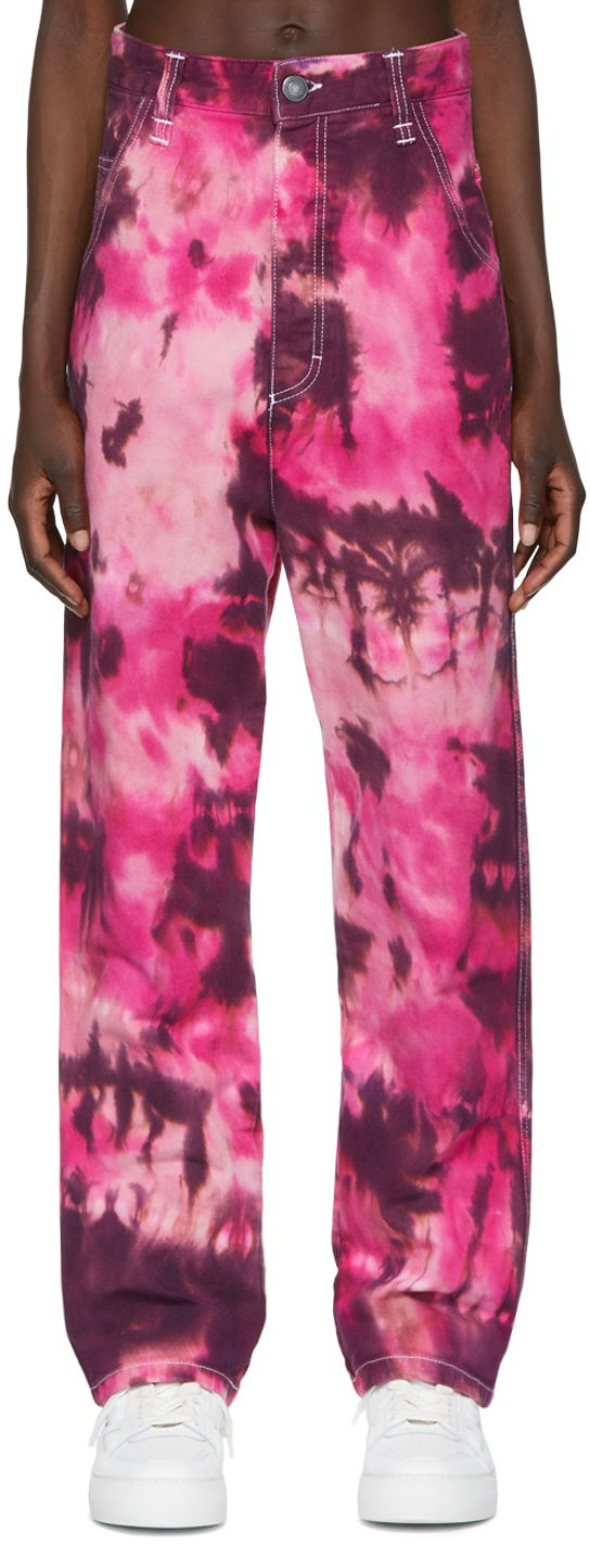 Jeans AMI Tie-Dye Carpenter Jeans Lilla | UTR102.631