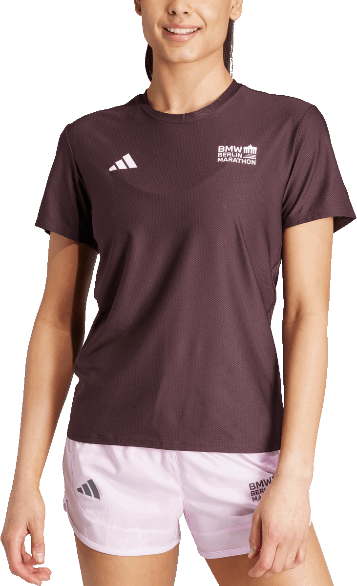 T-shirt adidas Originals BMW Berlin Marathon 2023 Tee Bourgogne | ip3605, 0