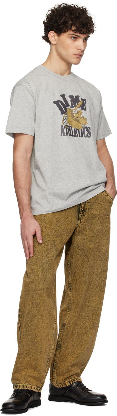 T-shirt Dime 'Athletics' Print T-Shirt Grå | DIMEHO2457GRY, 3