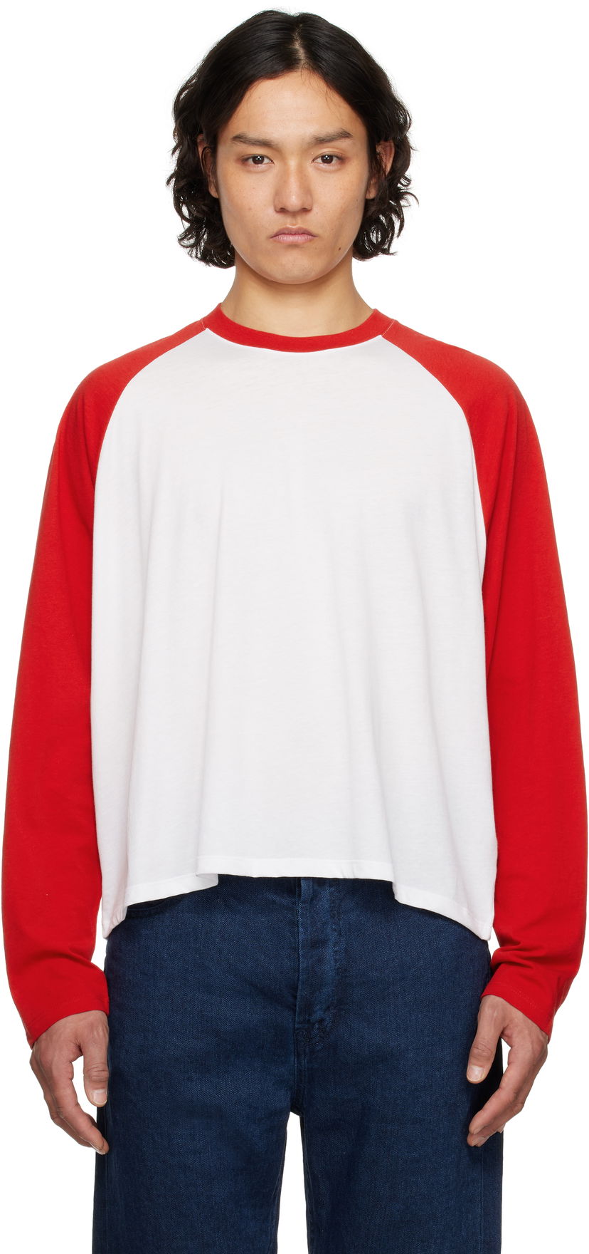 T-shirt The Row The Row Jameson Baseball T-Shirt Hvid | 875-K421