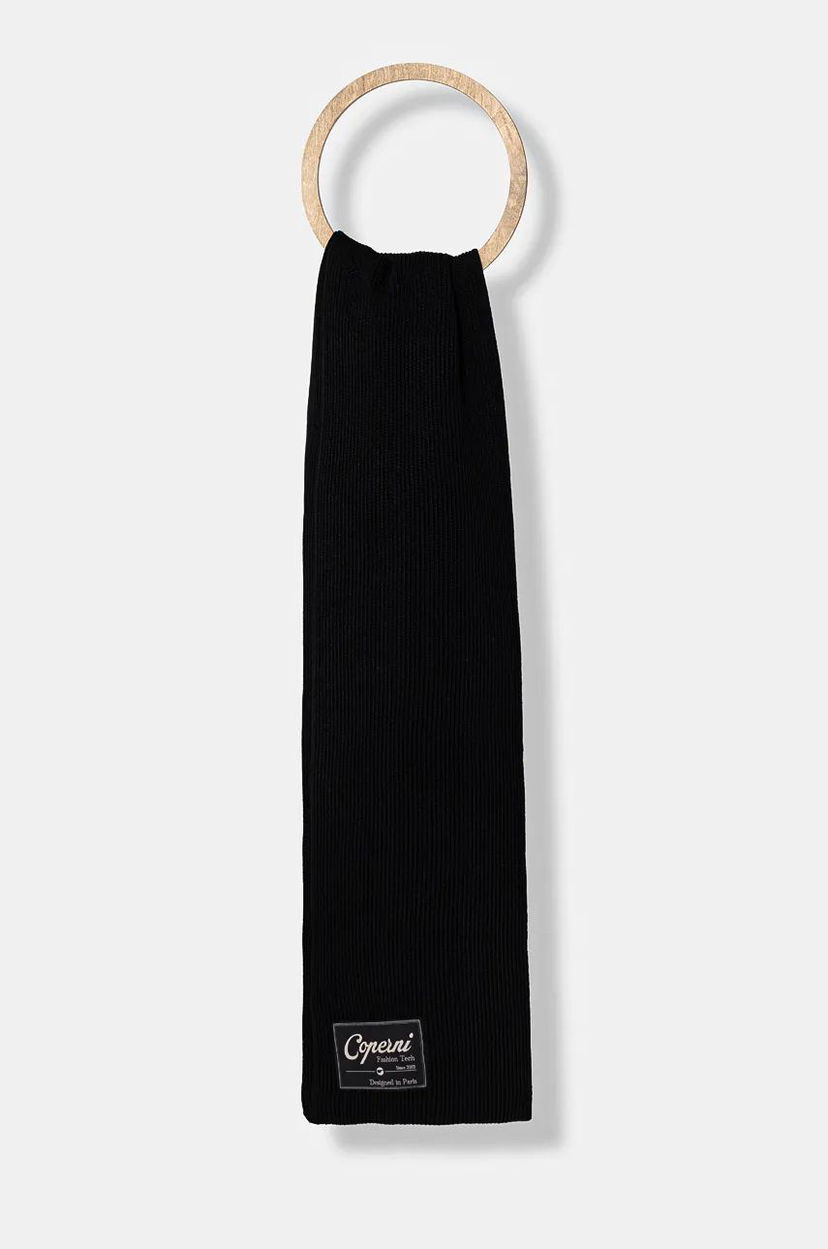 Tørklæde Coperni Knitted Collar Scarf Sort | COPSA01Y3003