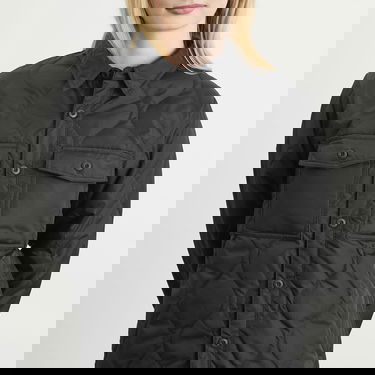 Jakke TAION Quilted Zip Over Shirt Sort | TAION-109SHML-1-BLK, 5