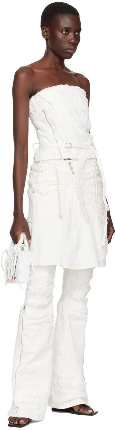 Tanktop Ottolinger Ottolinger Belt Denim Tank Top Hvid | 1704801, 3