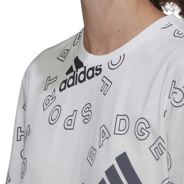 T-shirt adidas Performance Allover Print Sports T-shirt Hvid | HC9186, 3