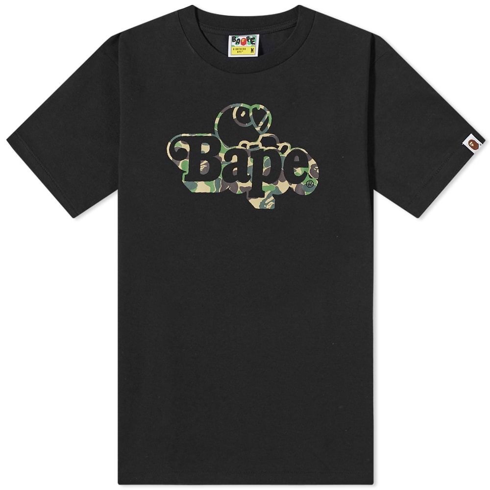 T-shirt BAPE Camo Milo On Big Ape Tee Sort | 002TEI301002M-BKG, 0
