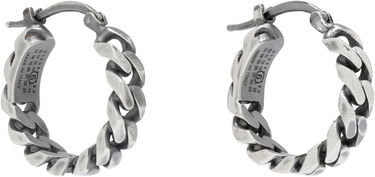 Øreringe Maison Margiela MM6 Maison Margiela Oxidized Chain-Link Earrings Metalisk | SM7VG0100.SV0235.954, 3