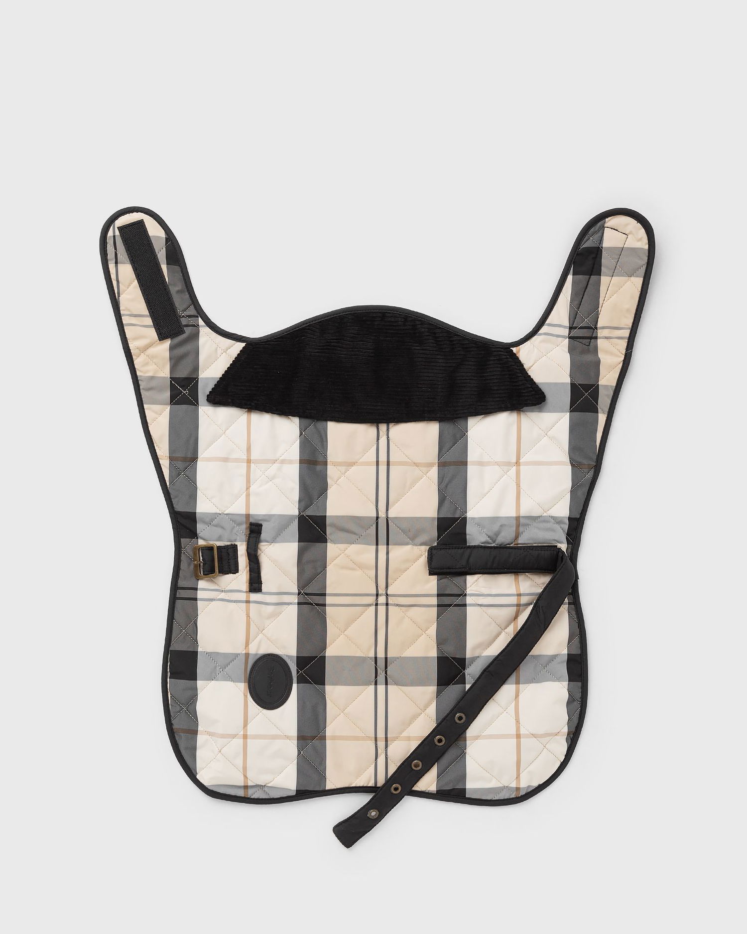 Frakker Barbour Quilted Tartan Dog Coat Beige | DCO0005BE32, 1